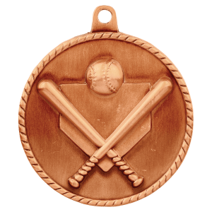 Baseball/Softball High Relief Medal-Bronze