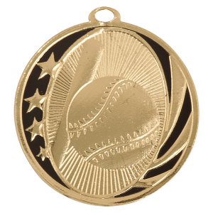 Baseball/Softball Midnight Star Medal-Gold