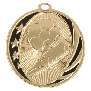 Soccer MidNite Star Medal-Gold