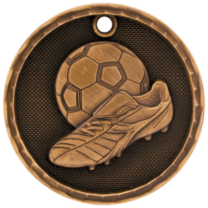 Soccer 3-D Medal-Bronze