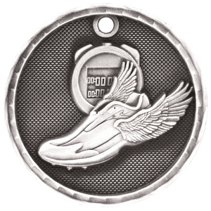 Track 3-D Medal-Silver