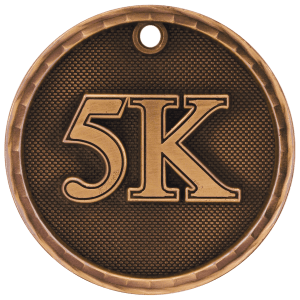 5K 3-D Medal-Bronze