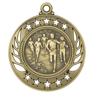 Cross Country Galaxy Medal-Gold