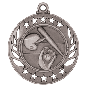 Baseball/Softball Galaxy Medal-Silver