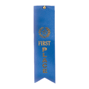 1st Place Carded Ribbon with String