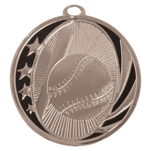 Baseball/Softball Midnight Star Medal-Silver
