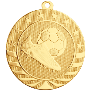 Soccer Starbrite Medal-Gold