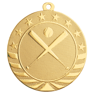 Baseball/Softball Starbrite Medal-Gold