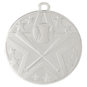Baseball/Softball Superstar Medal-Silver