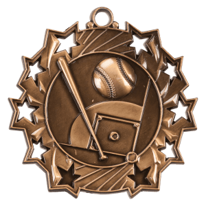 Baseball/Softball Ten Star Medal-Bronze
