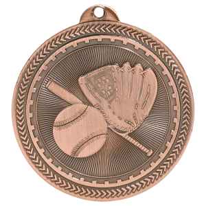 Baseball/Softball BriteLazer Medal-Bronze