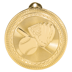 Baseball/Softball BriteLazer Medal-Gold