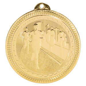 Cross Country BriteLazer Medal-Gold