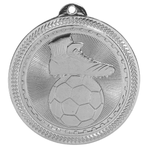 Soccer BriteLazer Medal-Silver