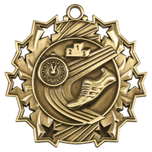 Track Ten Star Medal-Gold