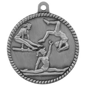 Female Gymnastics High Relief Medal-Silver