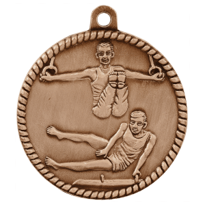 Male Gymnastics High Relief Medal-Bronze