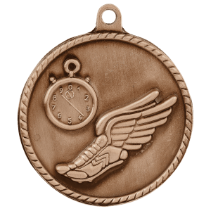 Track High Relief Medal-Bronze