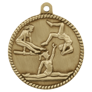 Female Gymnastics High Relief Medal-Gold