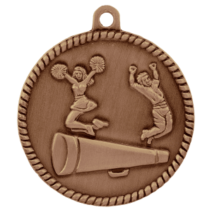 Cheer High Relief Medal-Bronze