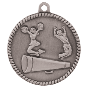 Cheer High Relief Medal-Silver