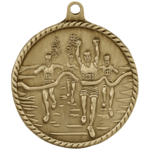 Cross Country High Relief Medal-Gold