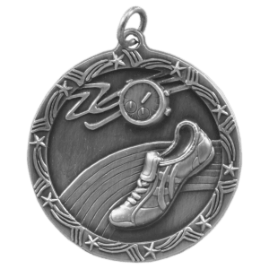 Track Shooting Star Medal-Silver