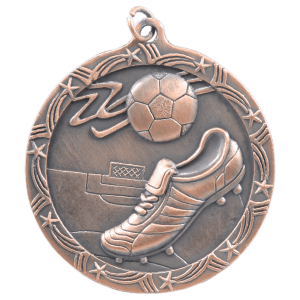 Soccer Shooting Star Medal-Bronze